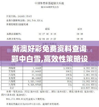 新澳好彩免费资料查询郢中白雪,高效性策略设计_Q59.225