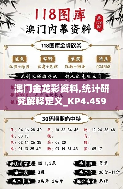 澳门金龙彩资料,统计研究解释定义_KP4.459