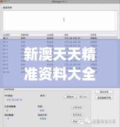 新澳天天精准资料大全,高速响应方案解析_进阶款8.219